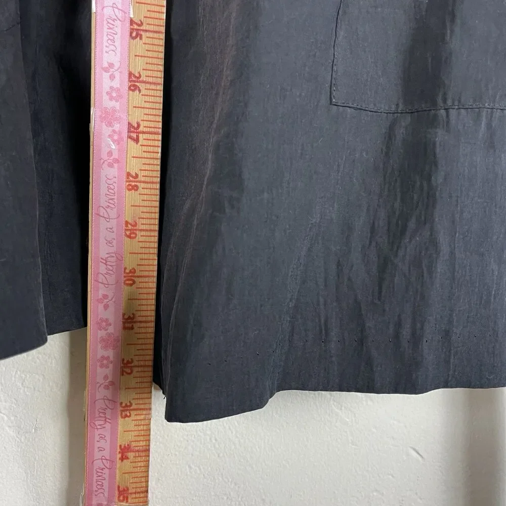 Lululemon Black V-Neck Tank Top Sleeveless Long Athletic Yoga Women’s Wrap Front
